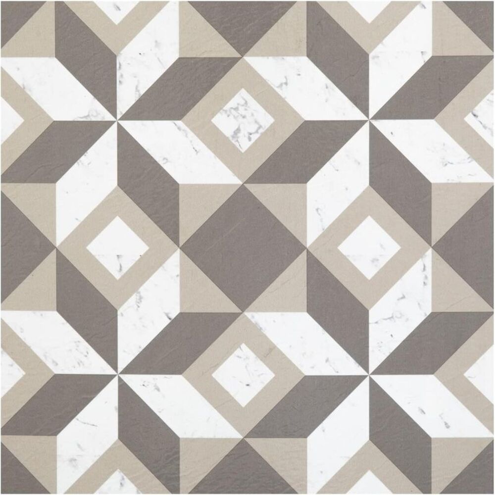 Ergode Retro 12x12 Self Adhesive Vinyl Floor Tile - Prism Marble - 20 Tiles/20